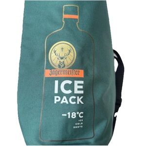 Jägermeister 1L Insulated Cooler Bag Green Roll Top Shoulder Strap Ice Pack Case